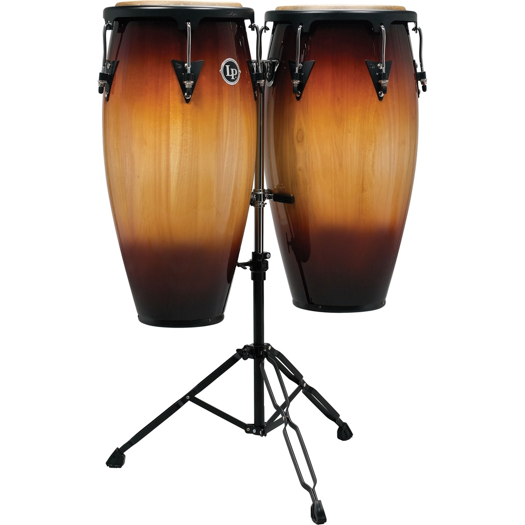 LP Aspire 11-inch and 12-inch Conga Set with Double Stand - Vintage Sunburst
