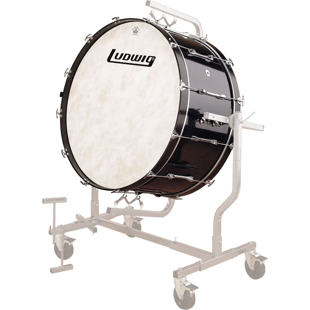 Ludwig 14" x 28" Concert Bass Drum in Black Cortex (NO Stand)