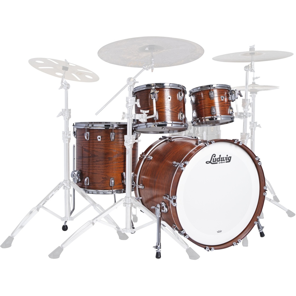 [L7482AX] Ludwig Classic Oak 4-Piece MOD Drum Set Shell Pack (22B-10-12-16F)