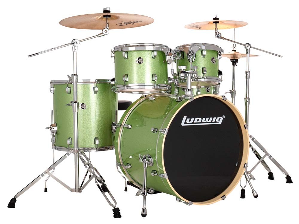 [LE520018] Ludwig Evolution 5-Piece Drum Set in Mint Sparkle (LE520018)