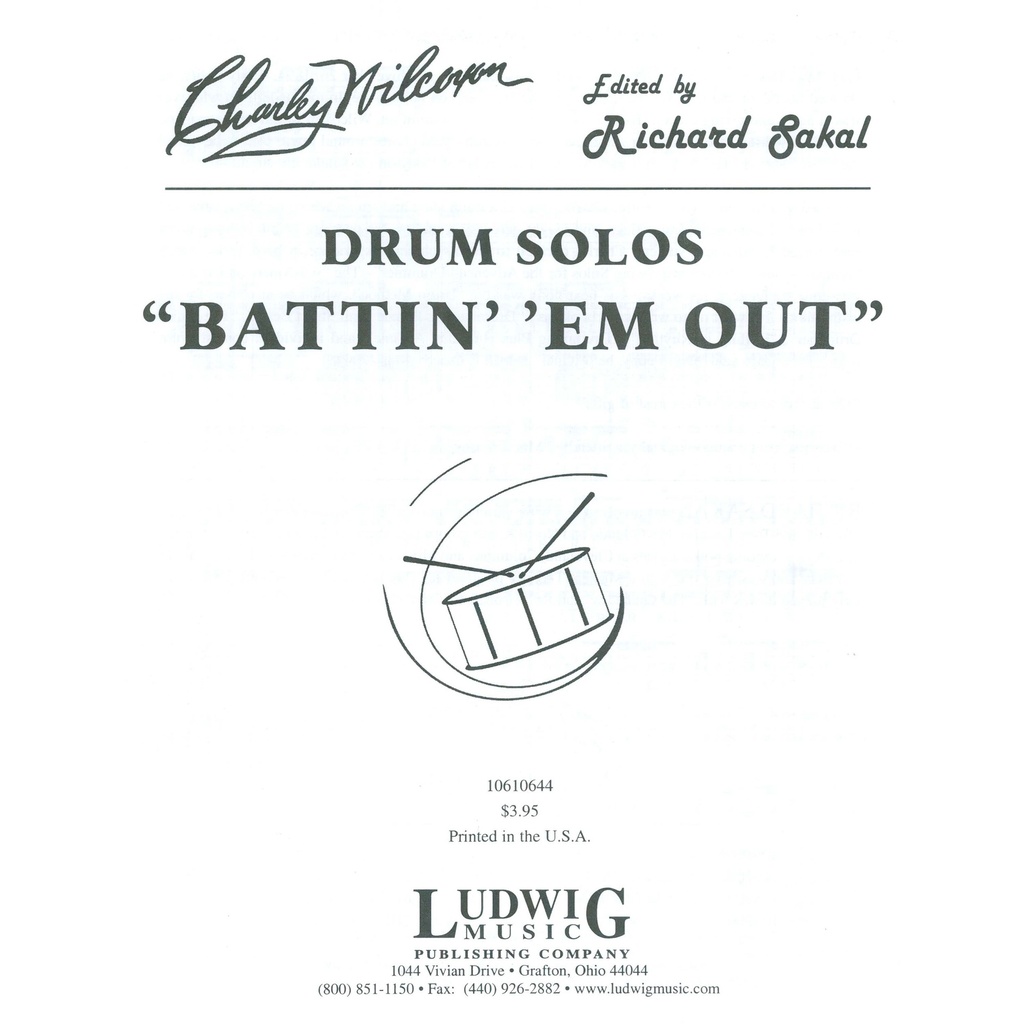 [10610644] Ludwig Masters Music Battin' 'Em Out by Charley Wilcoxon