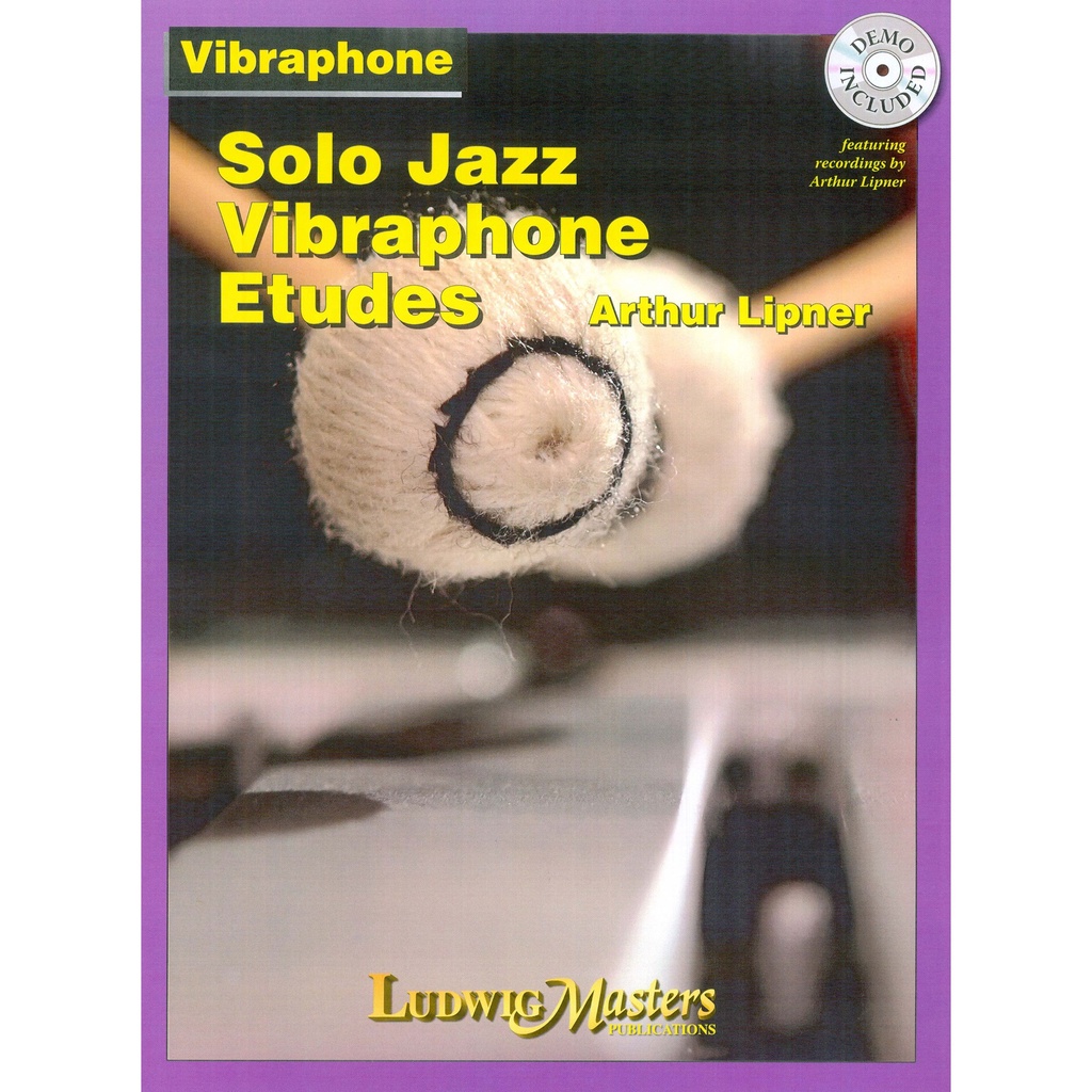 [10300164] Ludwig Masters Music Solo Jazz Vibraphone Etudes by Arthur Lipner (Book & CD)