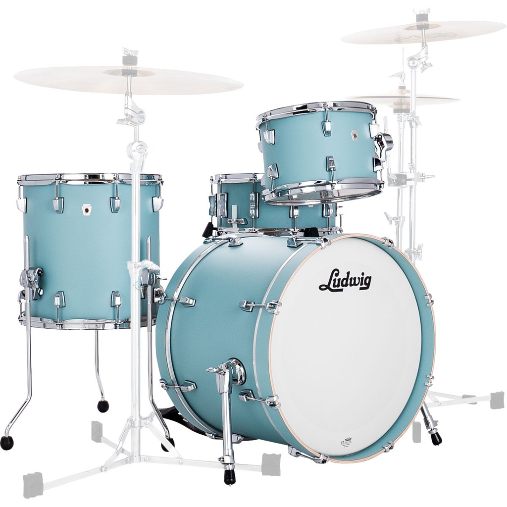 Ludwig Neusonic 3-Piece Downbeat Drum Set (20B-12-14F)