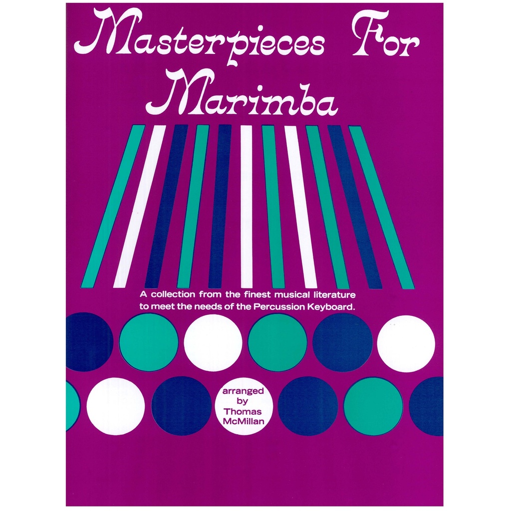[00-PROBK01202] Masterpieces for Marimba by McMillan