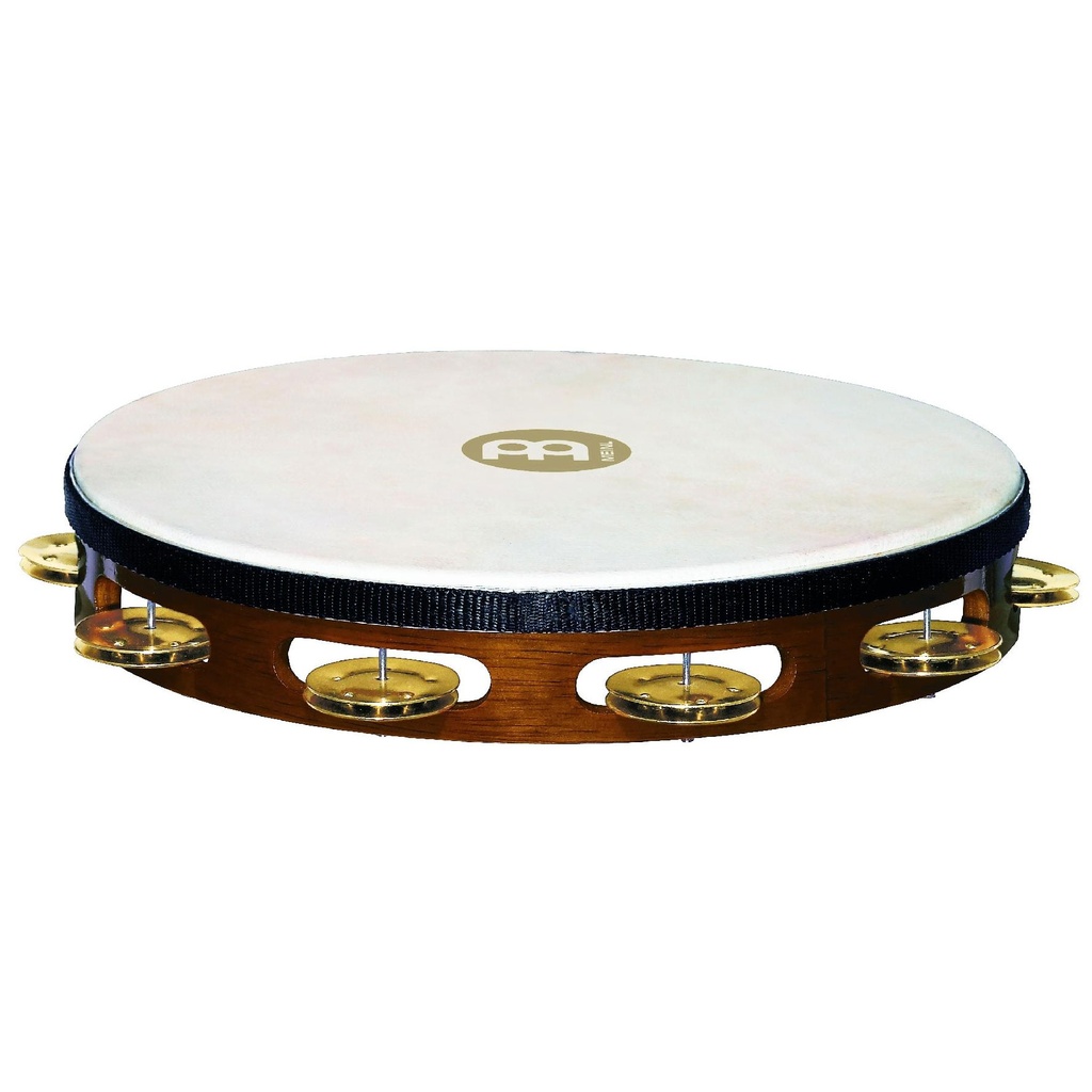 [TAH1B-AB] Meinl 1 Row Headed Wood Tambourine Brass Jingles