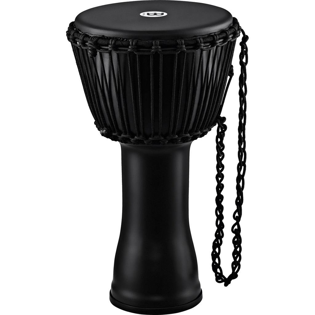 [PADJ4-M-G] Meinl 10" Rope Tuned Travel Phantom Black Djembe w/ Goat Skin Head