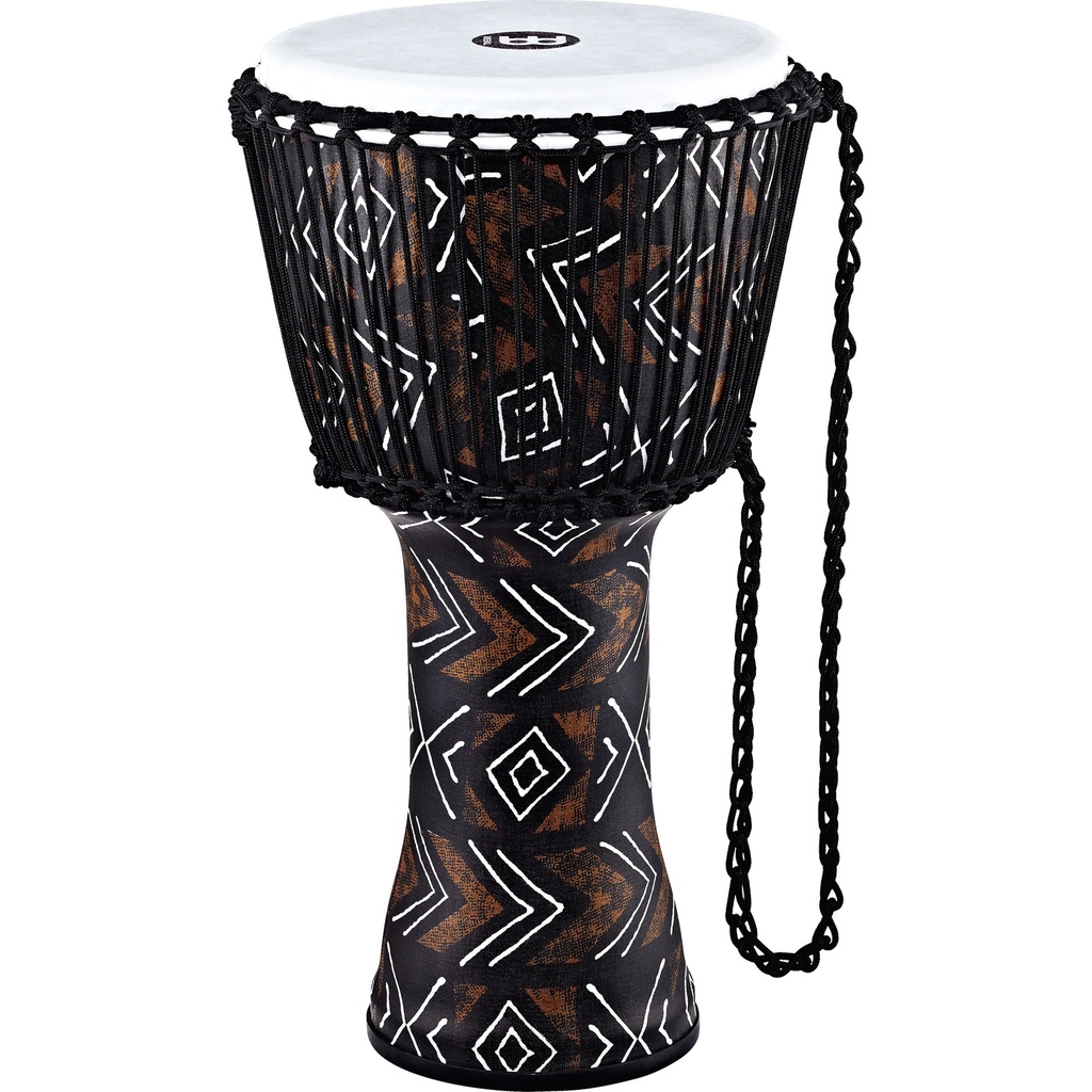 [PADJ6-L-F] Meinl 12" Rope Tuned Travel Kanga Sarong Djembe w/ Synthetic Head