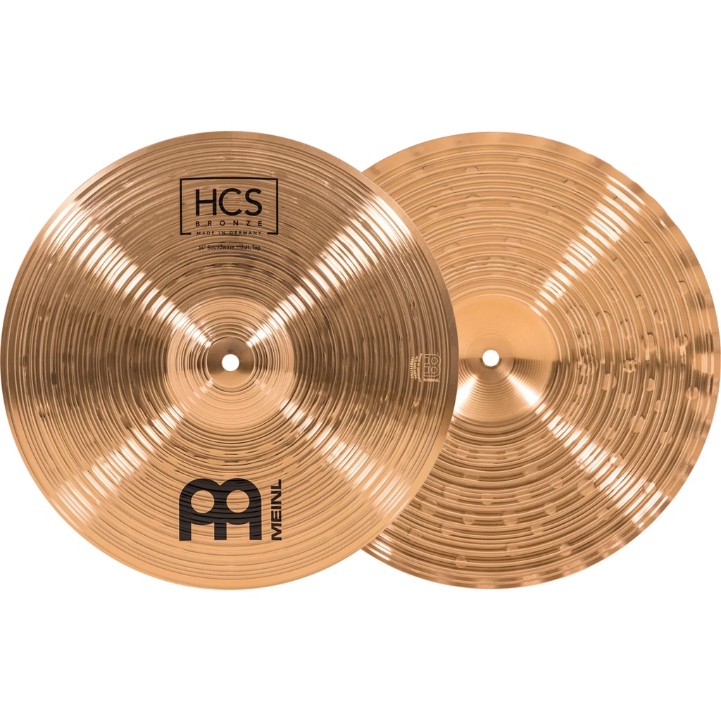 [HCSB14SWH] Meinl 14" HCS Bronze Soundwave Hi Hat Cymbals