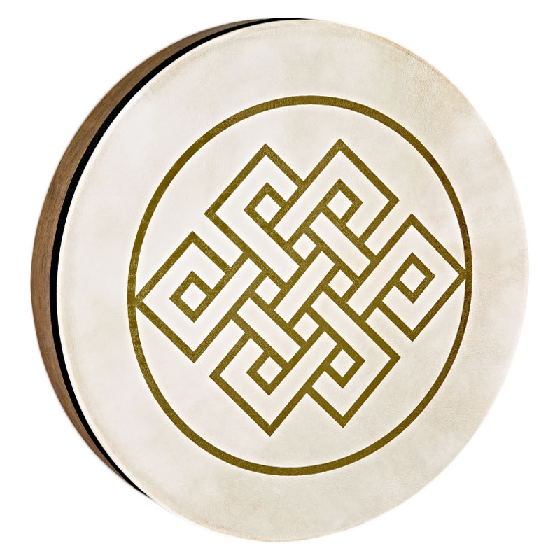 [HD16WB-EK] Meinl 16" Hand Drum in Walnut Brown w/ Endless Knot Symbol