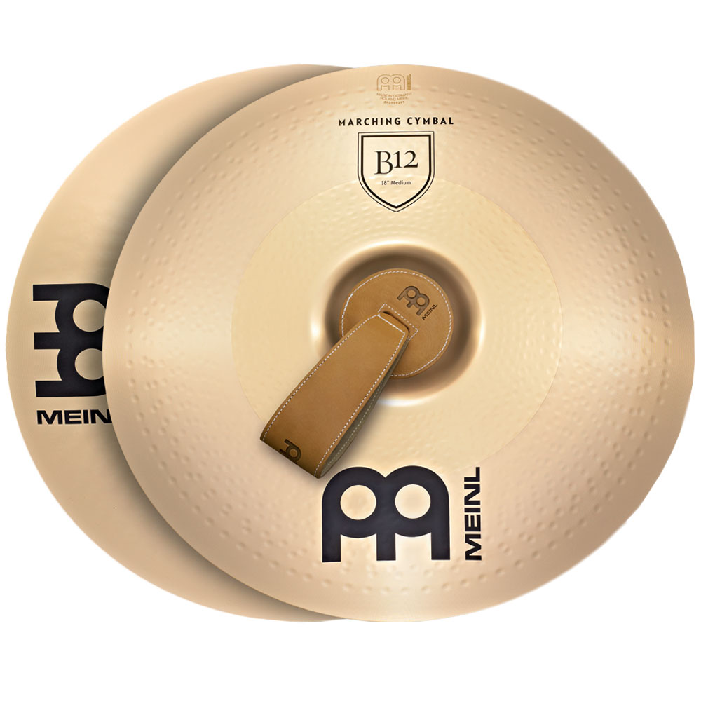 [MA-B12-16M] Meinl 16" Medium B12 Marching Cymbals (pair)
