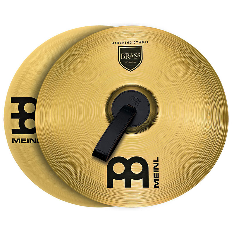 [MA-BR-16M] Meinl 16" Medium Brass Student Marching Cymbals