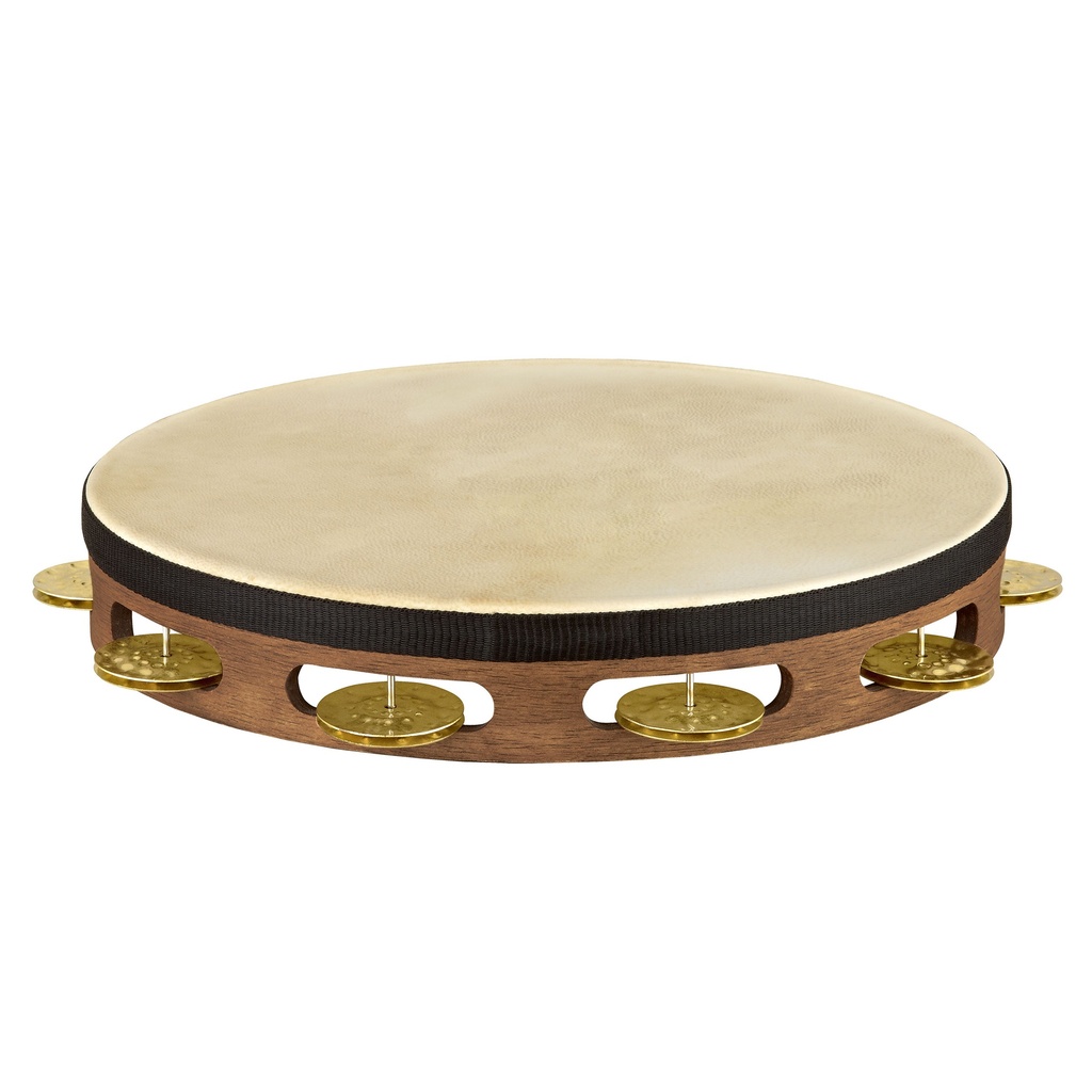 Meinl Headed Vintage Wood Tambourine w/1 Row Brass