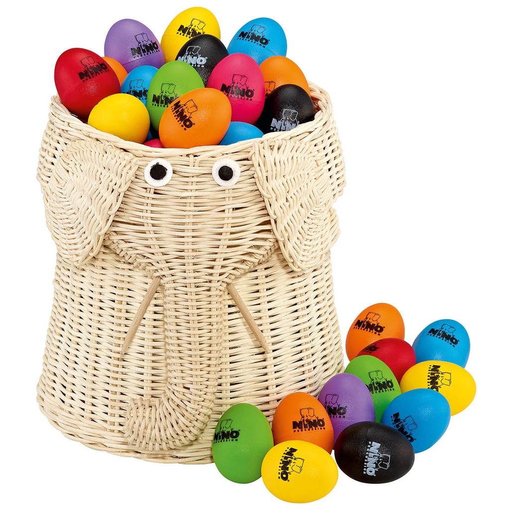 Meinl Nino Eight-Color Egg Shaker Basket (80-Pack)
