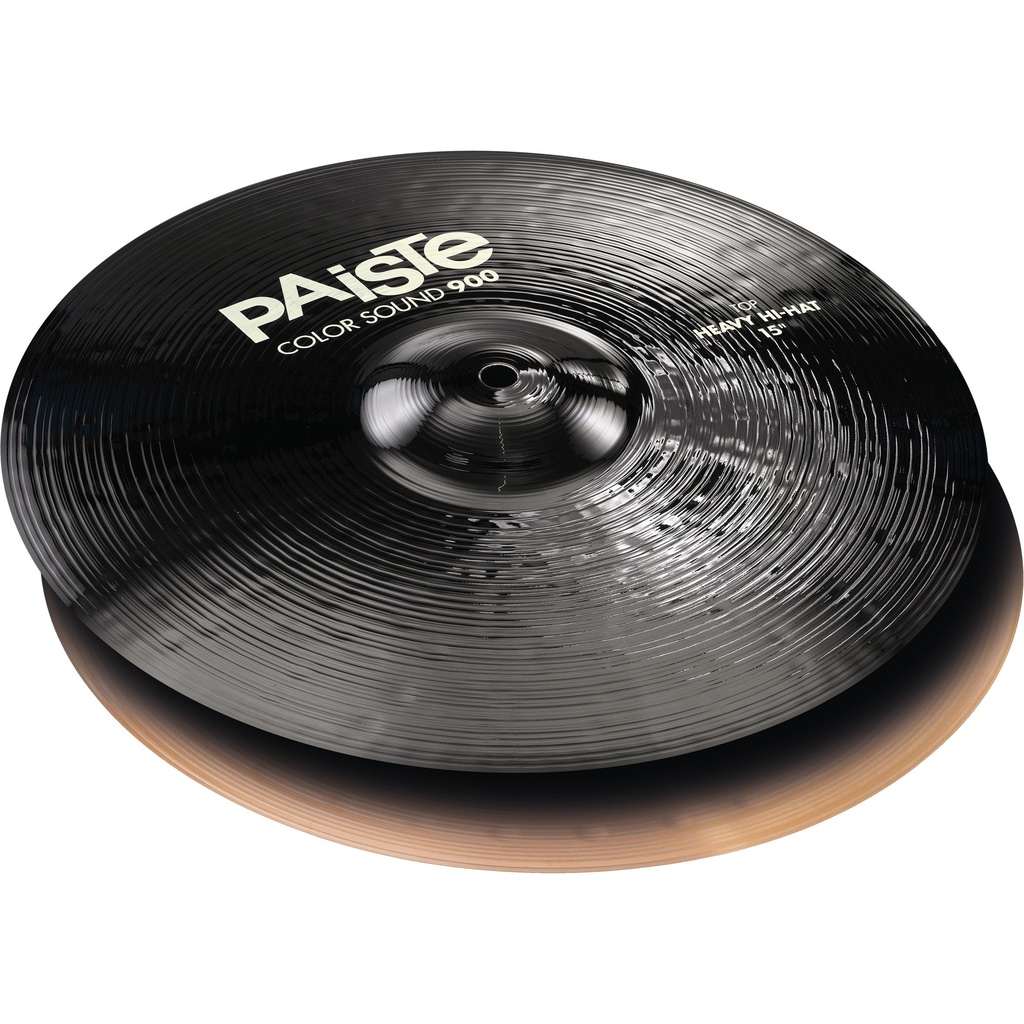 Paiste 15" Color Sound 900 Black Heavy Hi Hat Cymbals