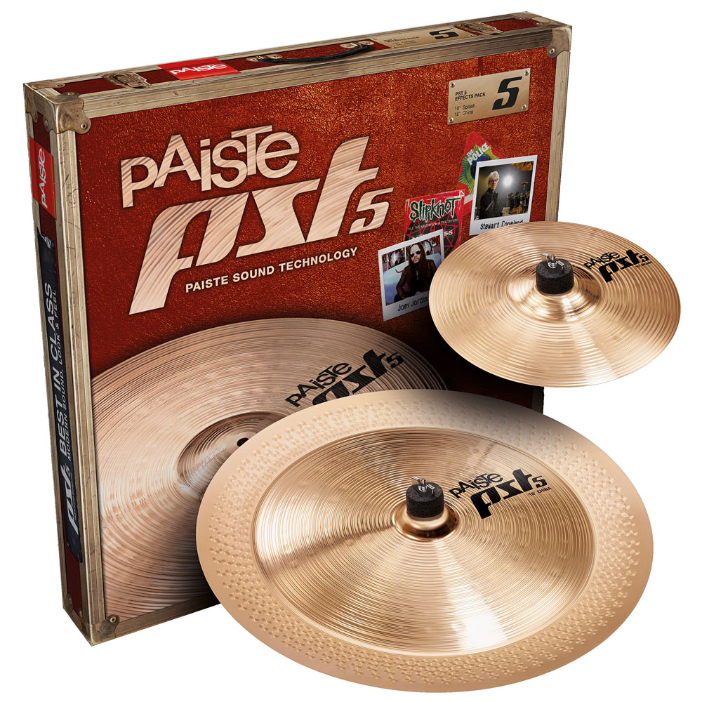 [068FXPK] Paiste PST 5 Effects 2-Piece Cymbal Box Set (10S-18CH)