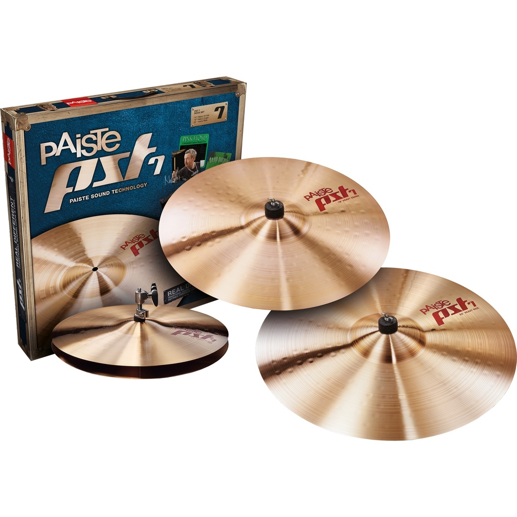 [170RSET] Paiste PST 7 Rock 3-Piece Cymbal Box Set (14H-16C-20R)