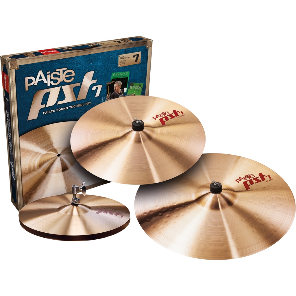 [170USET] Paiste PST 7 Universal 3-Piece Cymbal Box Set (14H-16C-20R)