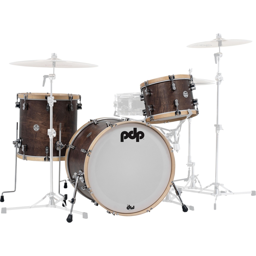 PDP Classic Bop Kit Walnut/Natural Hoops in Walnut Stain