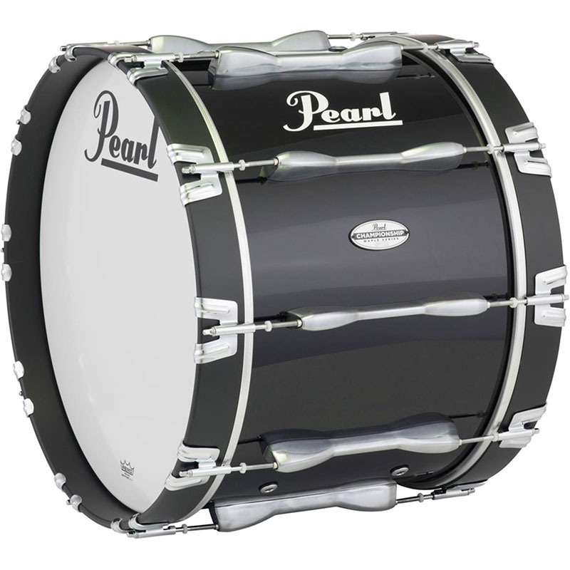 Pearl 18" x 14" Championship Maple Marching Bass in Piano Black