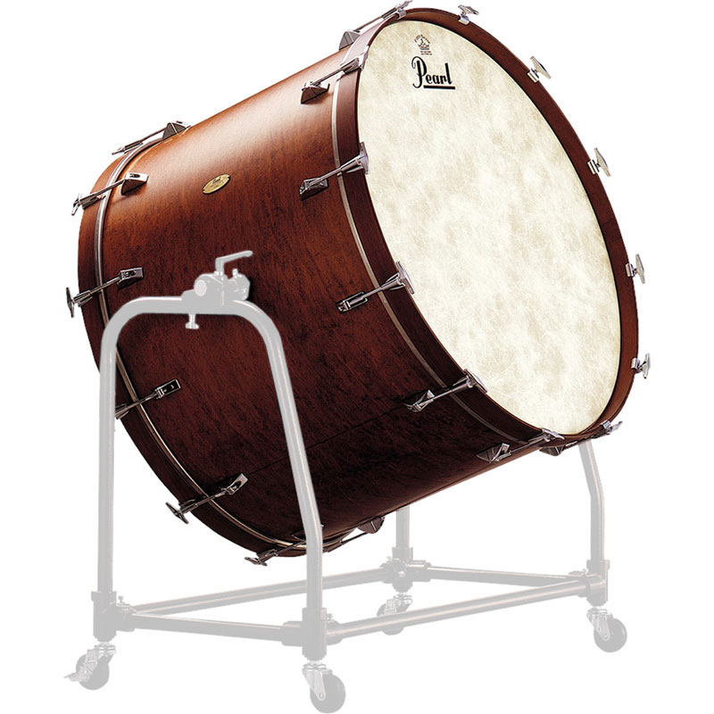 Pearl 36" x 16" Symphonic Maple Concert Bass Drum in Matte Walnut