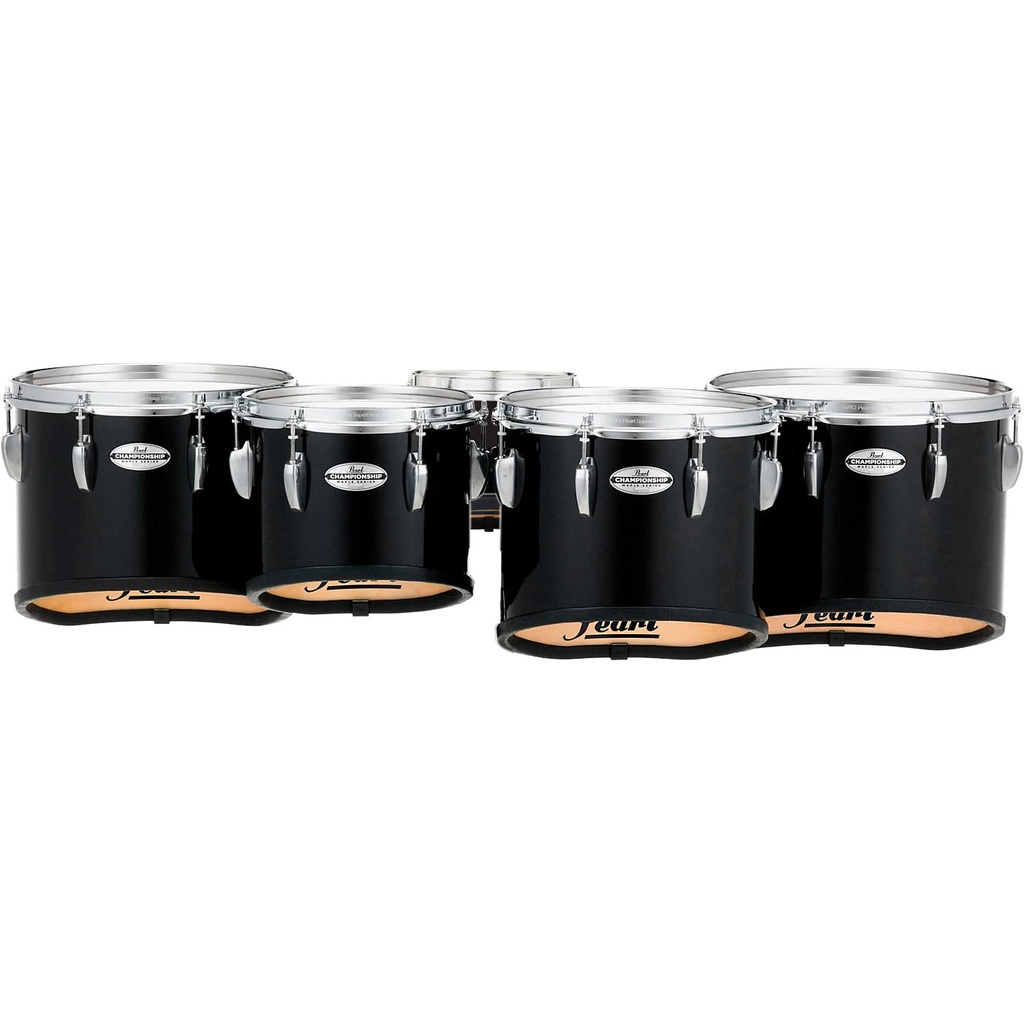 Pearl 6-10-12-13-14" Championship Marching Tenors in Piano Black