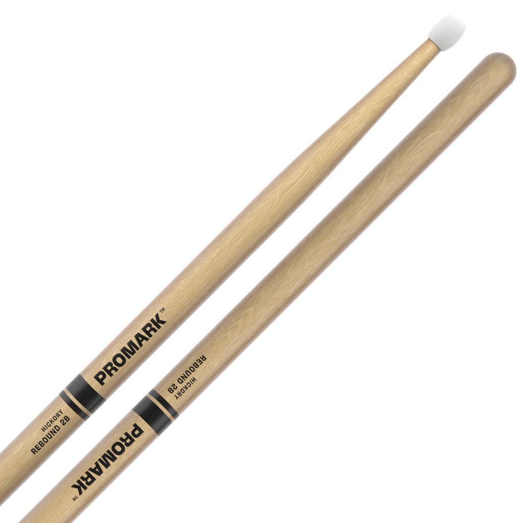 [RBH625N] Promark Rebound 2B Hickory Drum Sticks with Nylon Tips