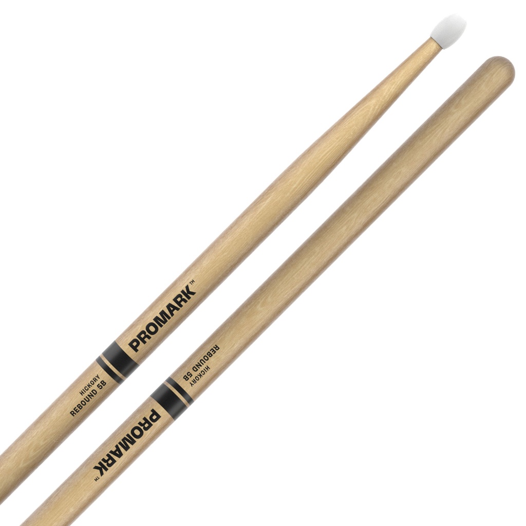 Promark Rebound 5B Hickory Drum Sticks with Nylon Tips