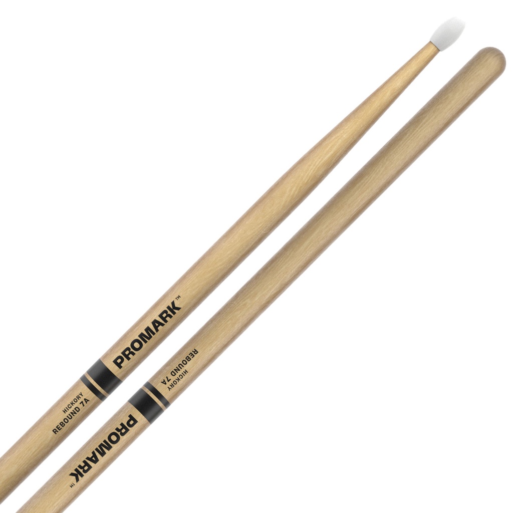 [RBH535N] Promark Rebound 7A Hickory Drum Sticks with Nylon Tips