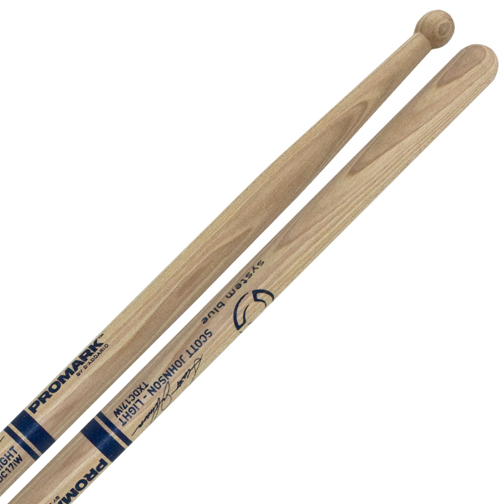Promark System Blue Scott Johnson DC17 Light Marching Snare Sticks