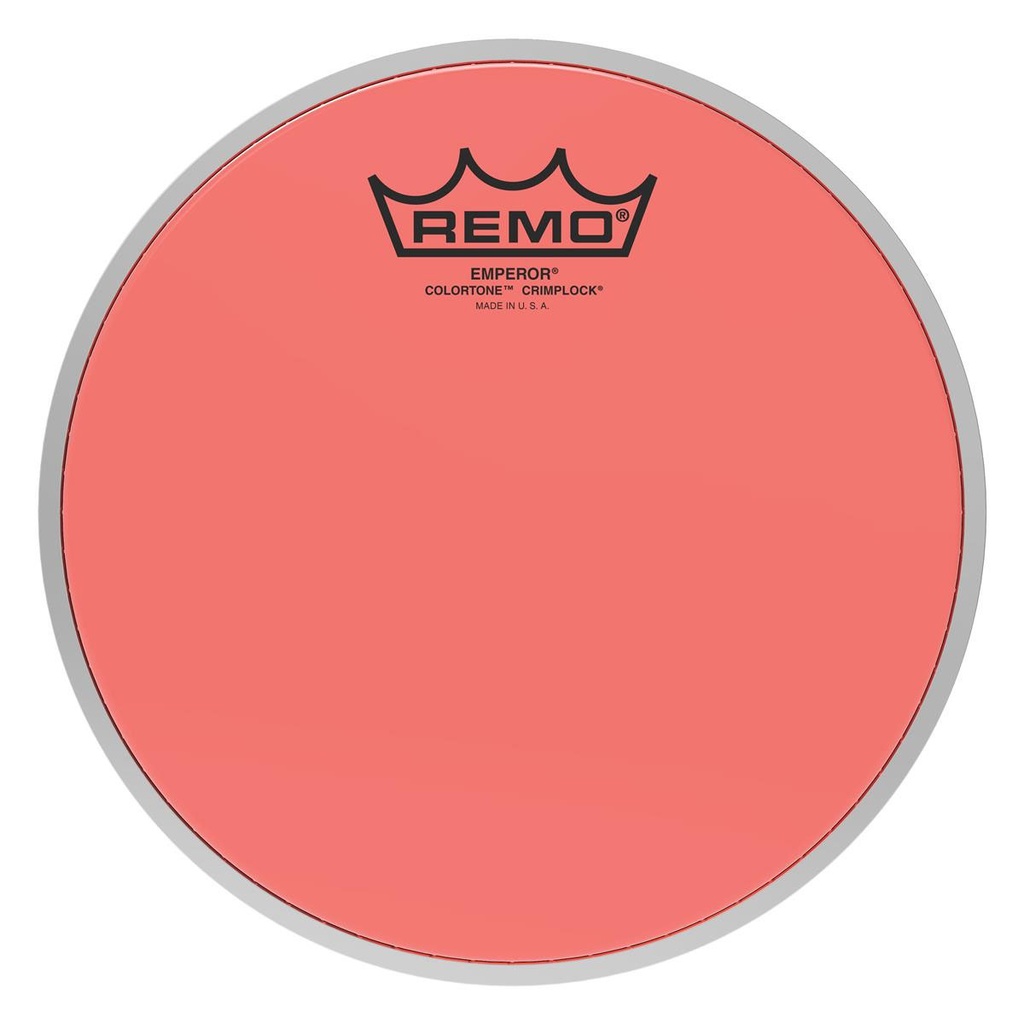 Remo 10" Emperor Colortone Red Crimplock Marching Tenor Head