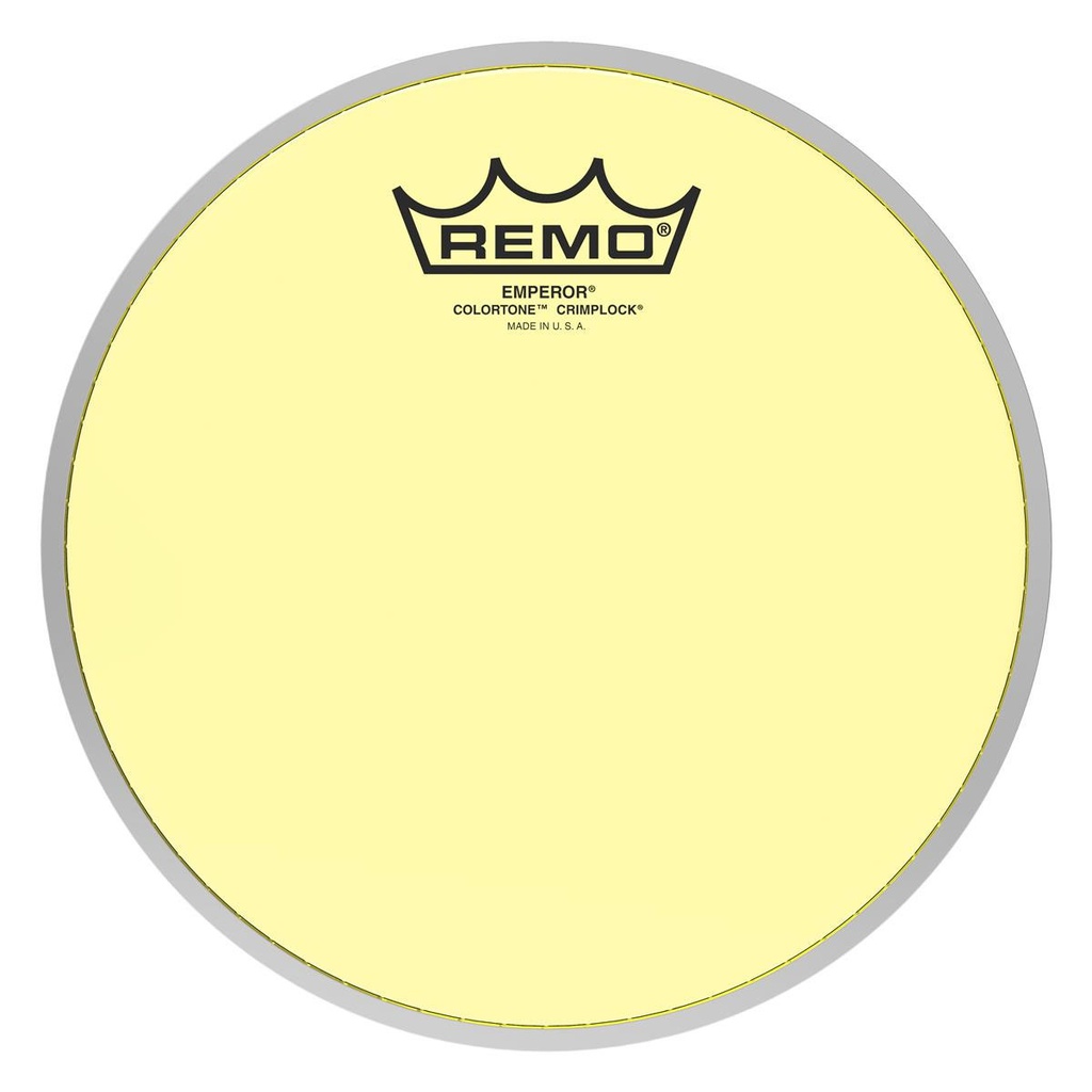 Remo 12" Emperor Colortone Yellow Crimplock Marching Tenor Head