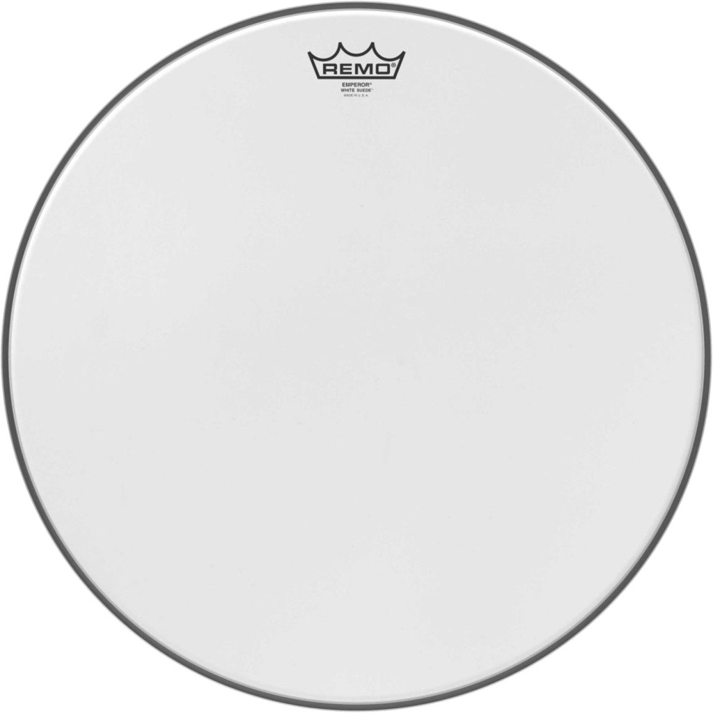 Remo 15" Emperor White Suede Drum Head