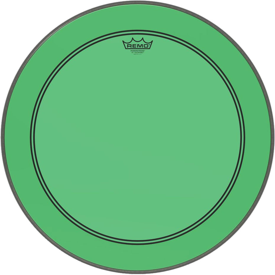Remo 18" Powerstroke P3 Colortone Green Bass Head