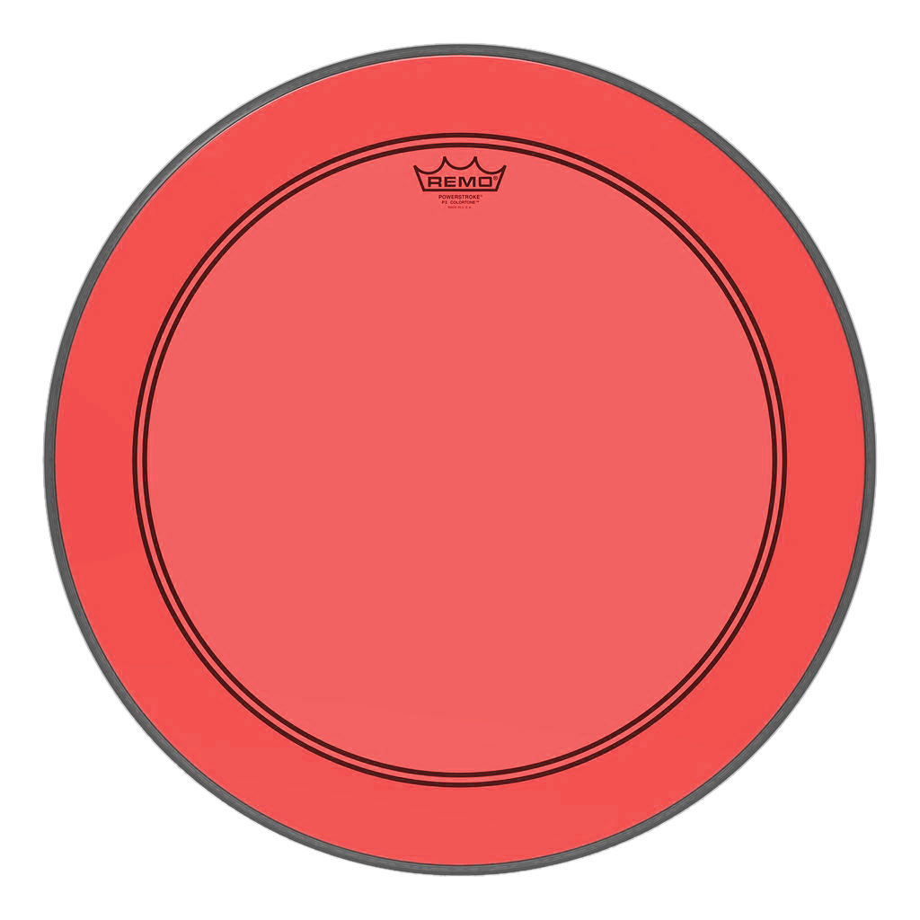 Remo 24" Powerstroke P3 Colortone Red Bass Head