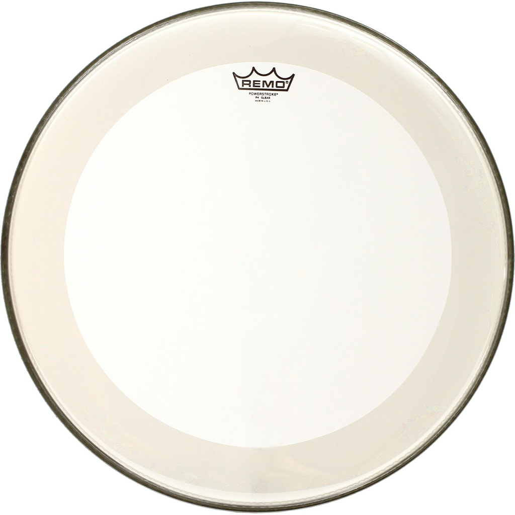 Remo 24" Powerstroke P4 Clear Bass Drum Head with Falam Patch