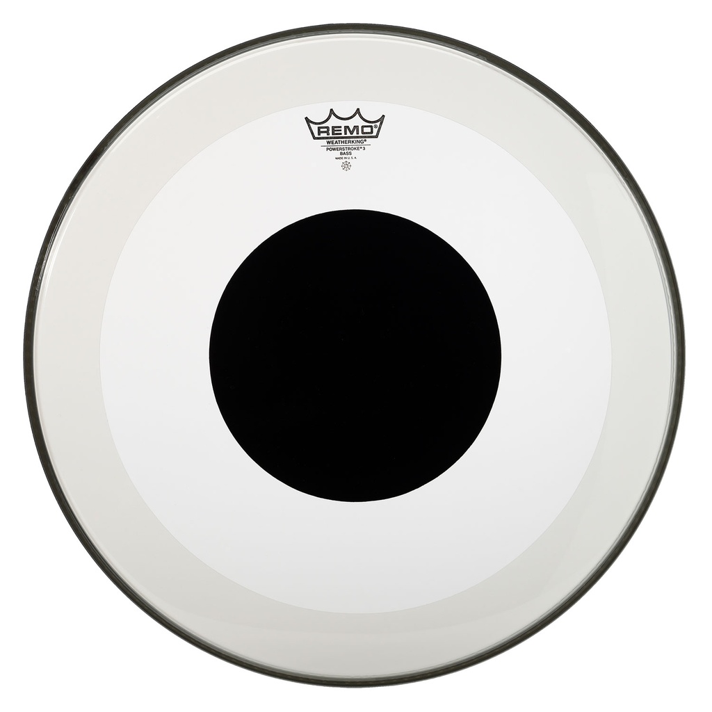 Remo 26" Powerstroke P3 Clear Bass Drum Head with Falam Patch