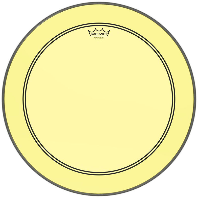 Remo 26" Powerstroke P3 Colortone Yellow Bass Head
