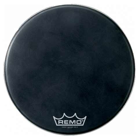 Remo 32" Powermax Black Suede Crimplock Marching Bass Drum Head