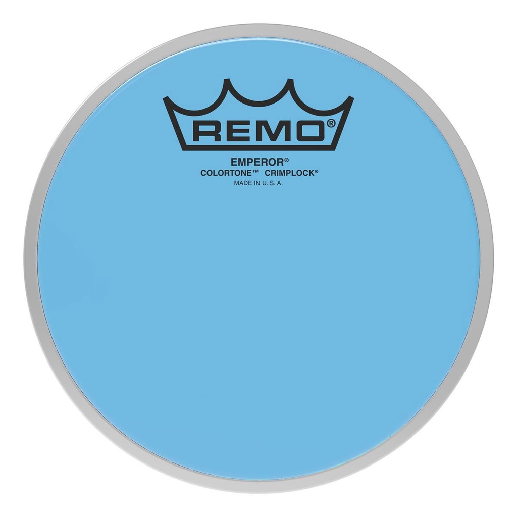Remo 6" Emperor Colortone Blue Crimplock Marching Tenor Head