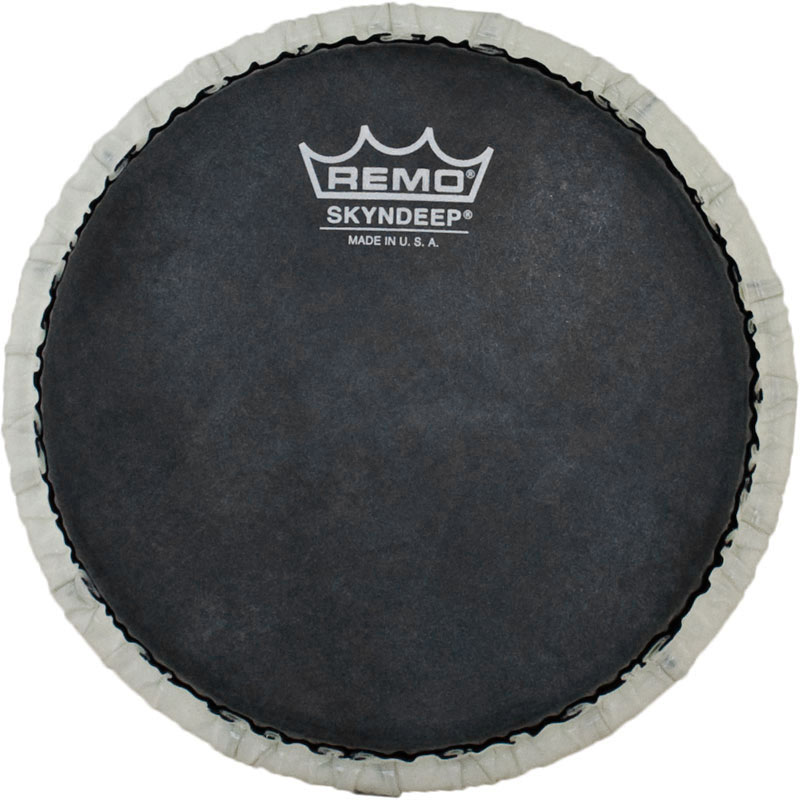 Remo 7.15" Tucked Skyndeep Bongo Drum Head/Black Calfskin Graphic