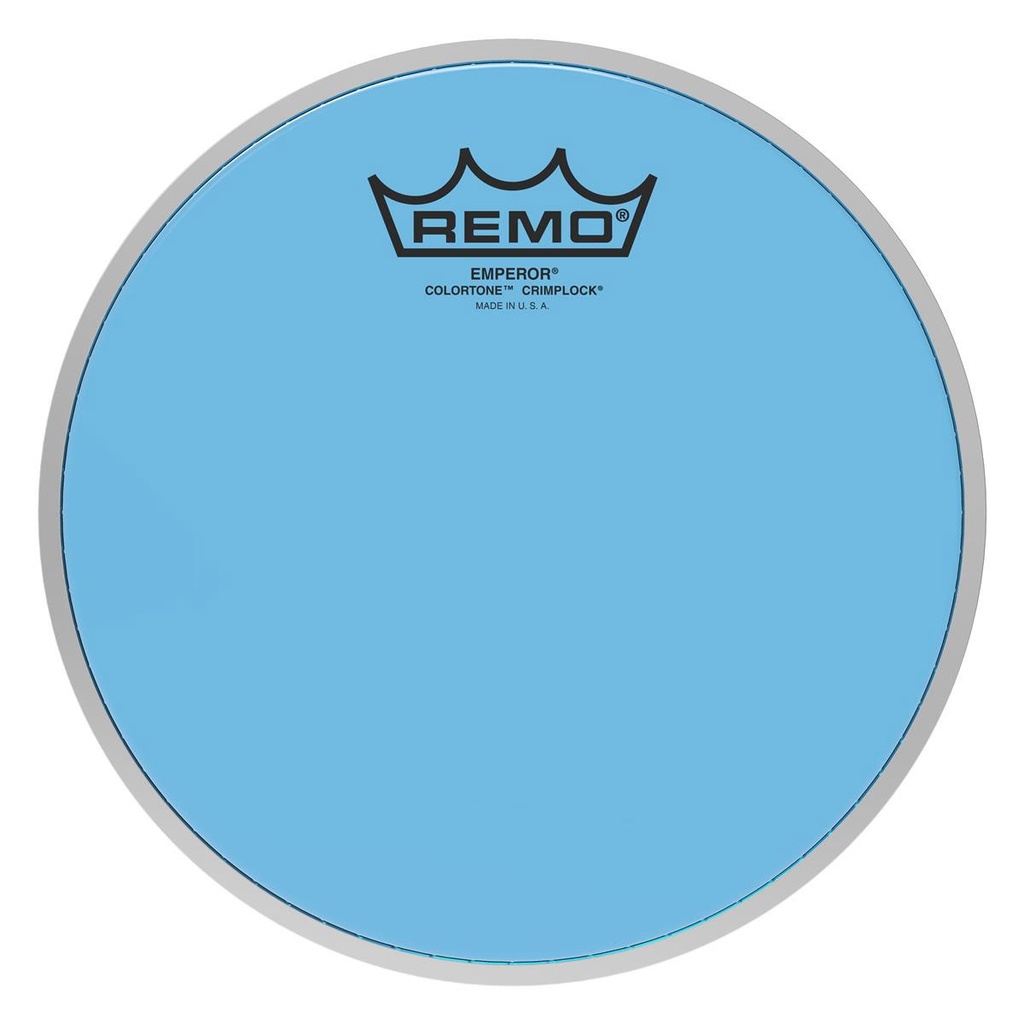 Remo 8" Emperor Colortone Blue Crimplock Marching Tenor Head