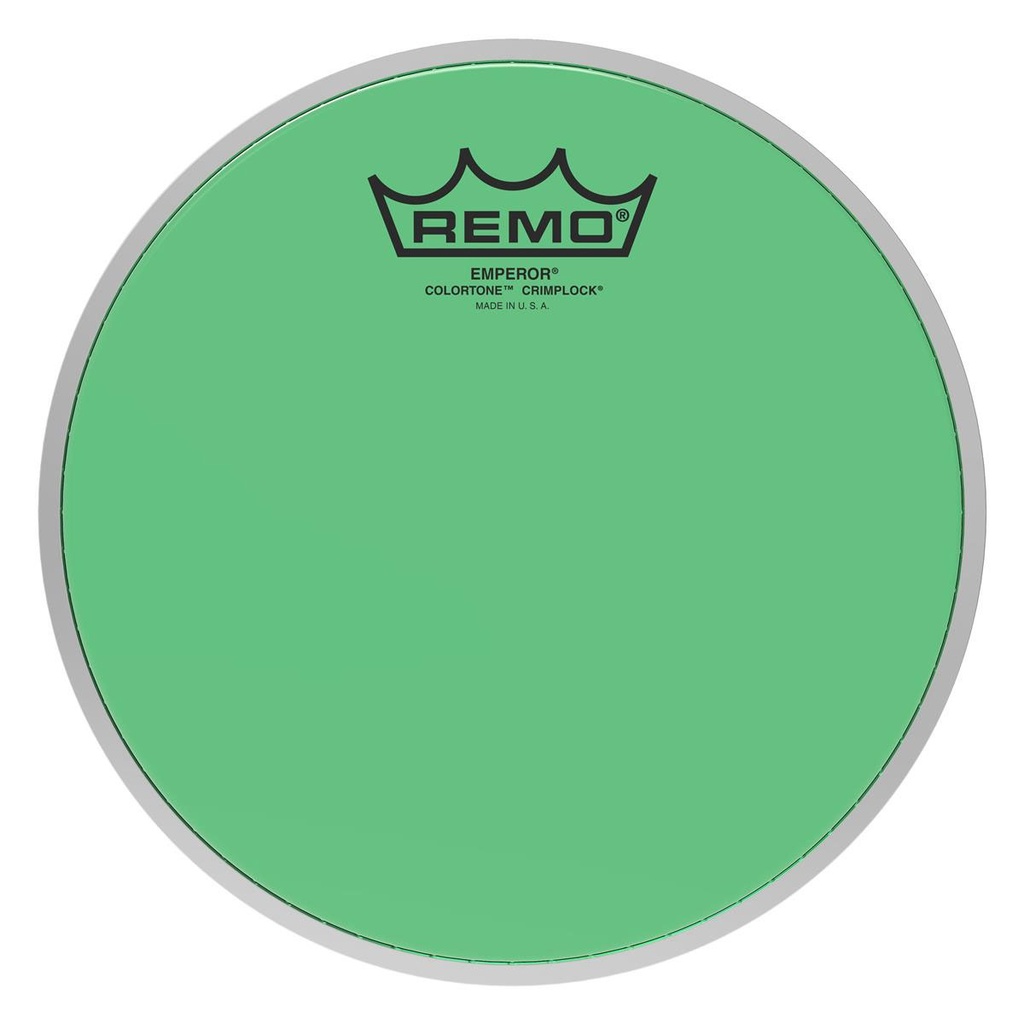 Remo 8" Emperor Colortone Green Crimplock Marching Tenor Head