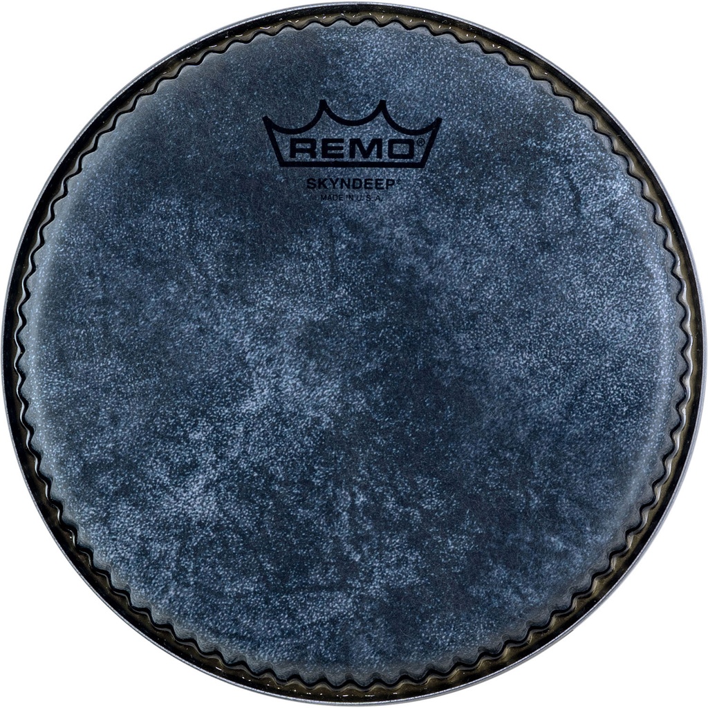 Remo 8.5" R-Series Low Collar Bongo Head Black Calfskin Graphic