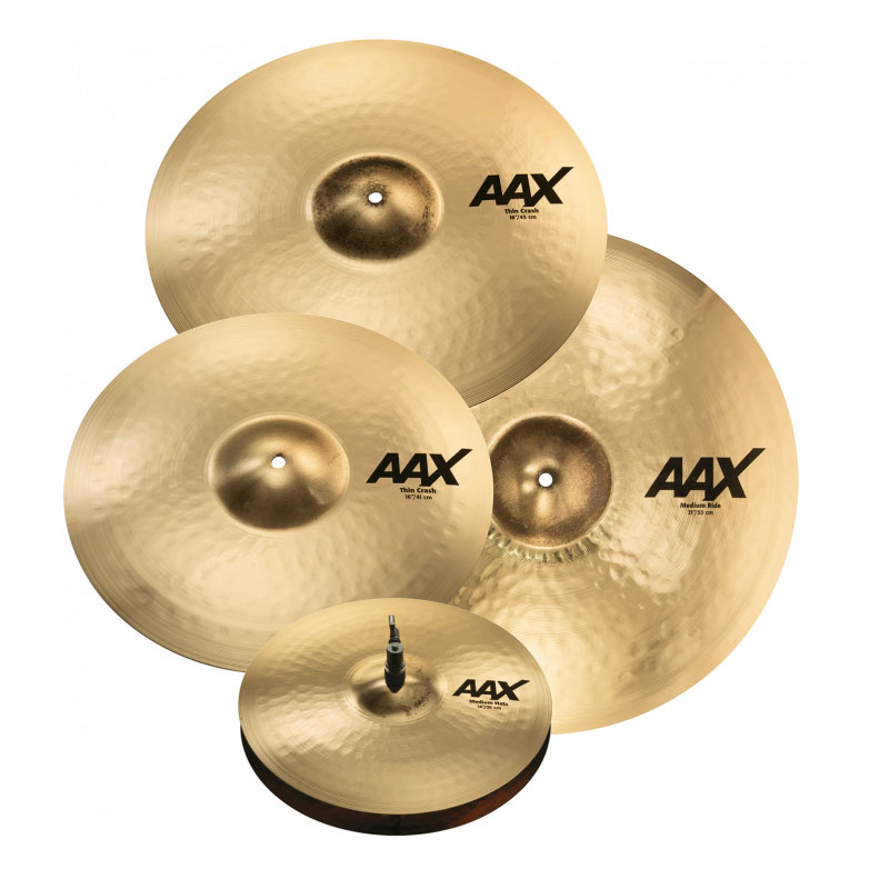 Sabian AAX 4-Piece Promotional Cymbal Box Set (14HH-16TC-18TC-21MR)