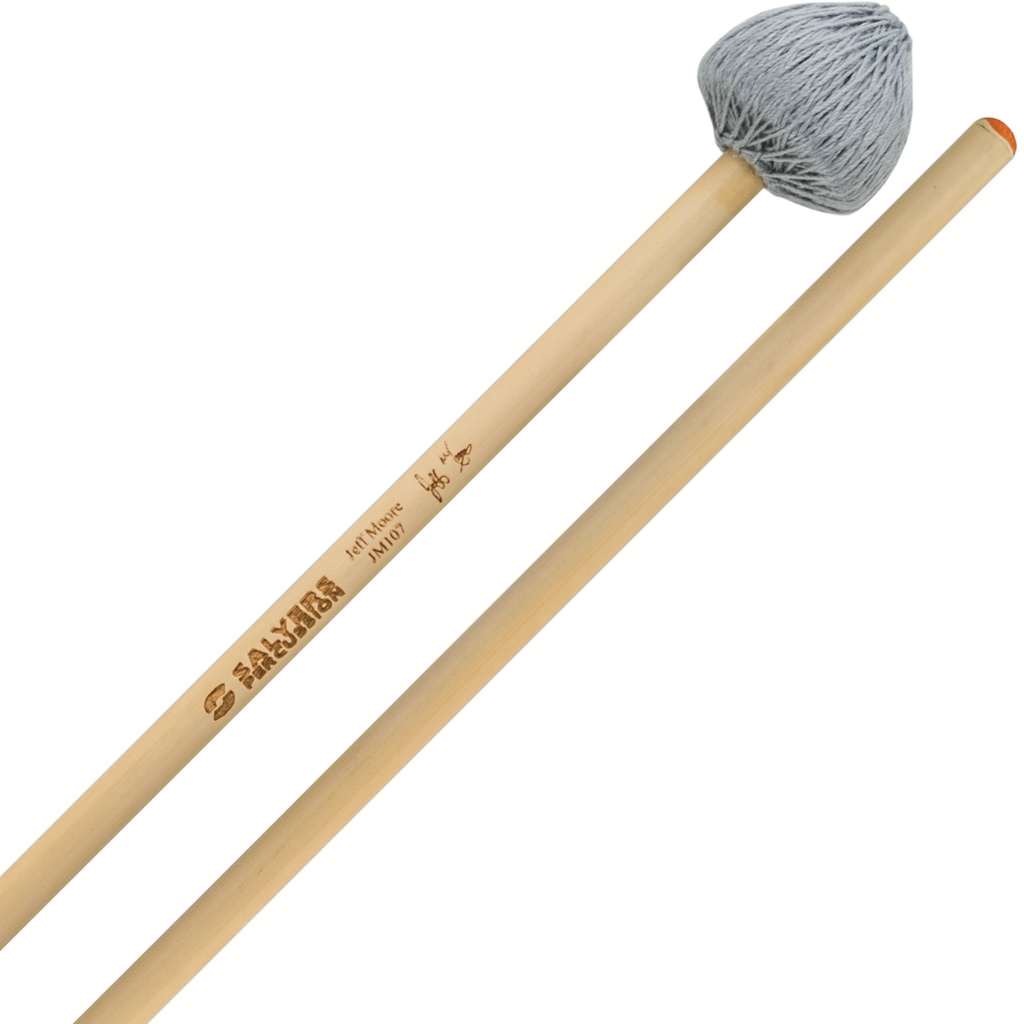 [JM107] Salyers Percussion Jeff Moore Medium Hard Vibraphone Mallets w/ Rattan Handles