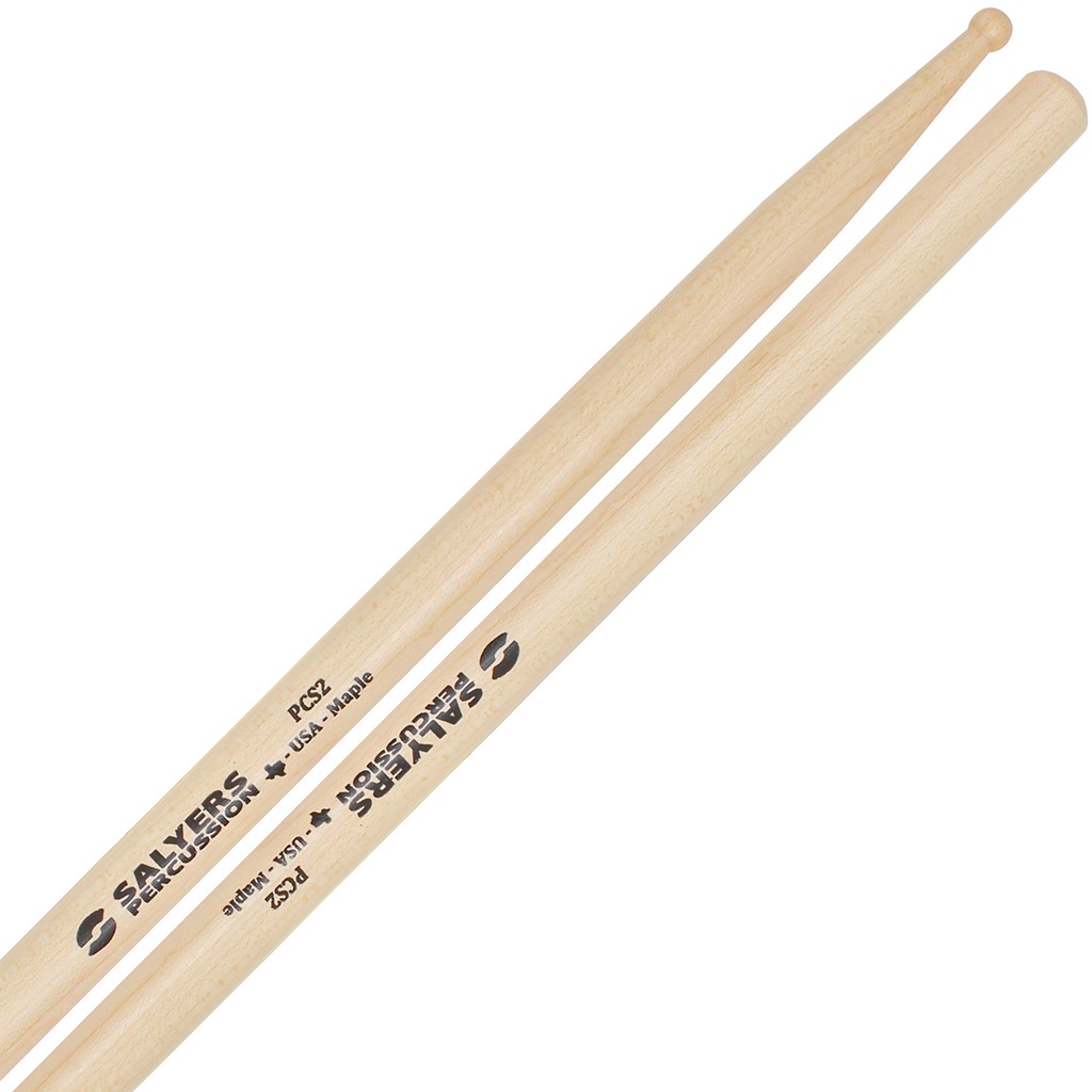 [PCS2] Salyers Percussion Performance Maple Concert Snare Sticks w/ Small Round Bead