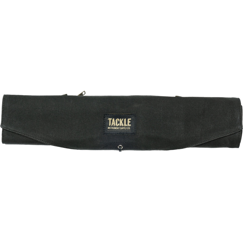 [RUSB-BLK] Tackle Instrument Supply Co. Black Waxed Canvas Roll Up Stick Bag