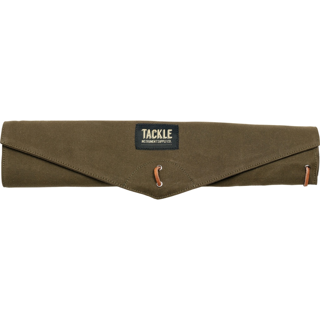 [RUSB-BR] Tackle Instrument Supply Co. Brown Waxed Canvas Roll Up Stick Bag