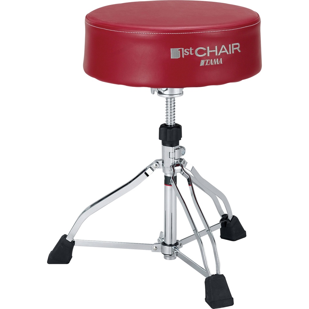 [HT830R] Tama 1st Chair Round Rider XL Trio Drum Set Throne in Red