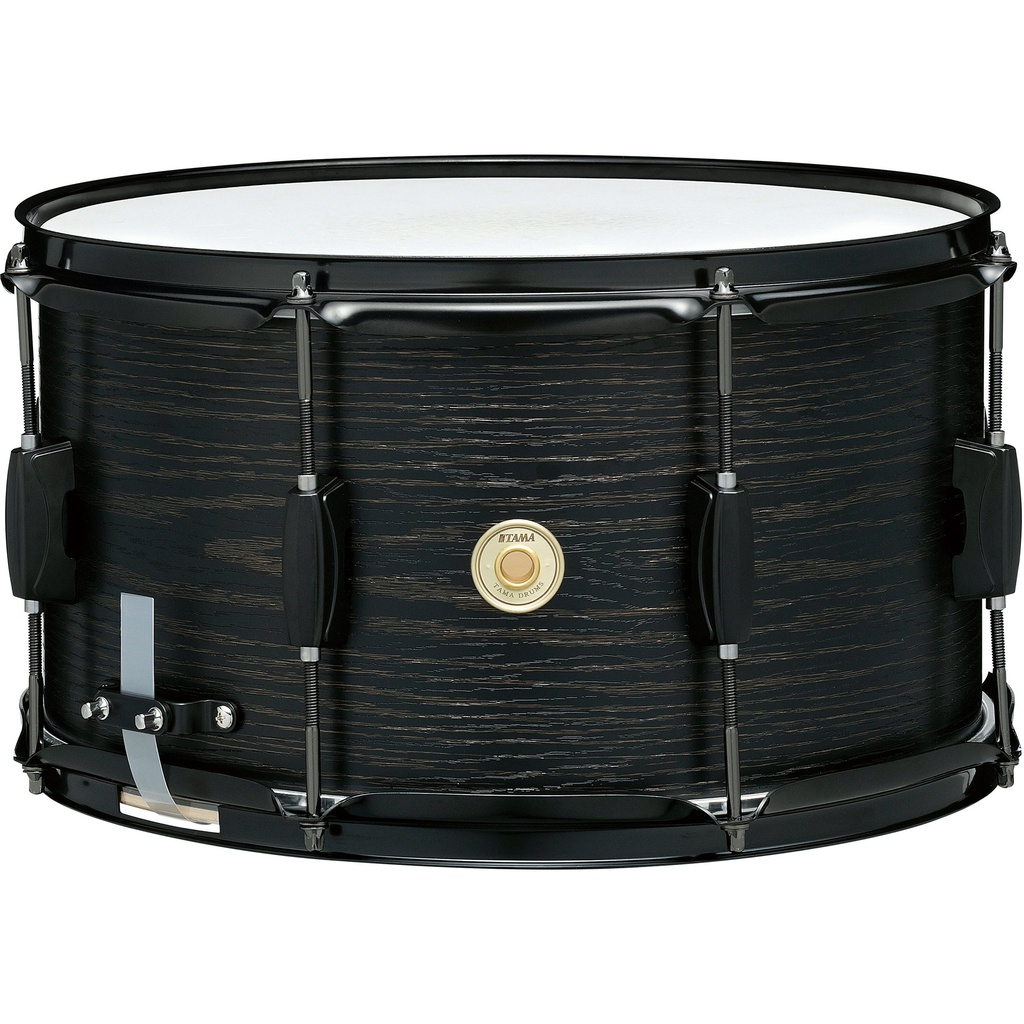 [WP148BKBOW] Tama 8" x 14" Woodworks Poplar Snare Drum in Black Oak Wrap